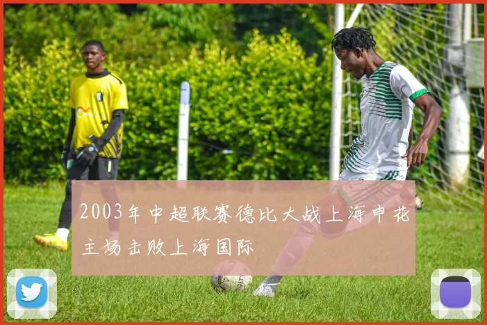 2003年中超联赛德比大战上海申花主场击败上海国际